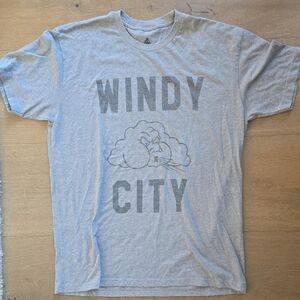 Gray Graphic CHICAGO T-Shirt